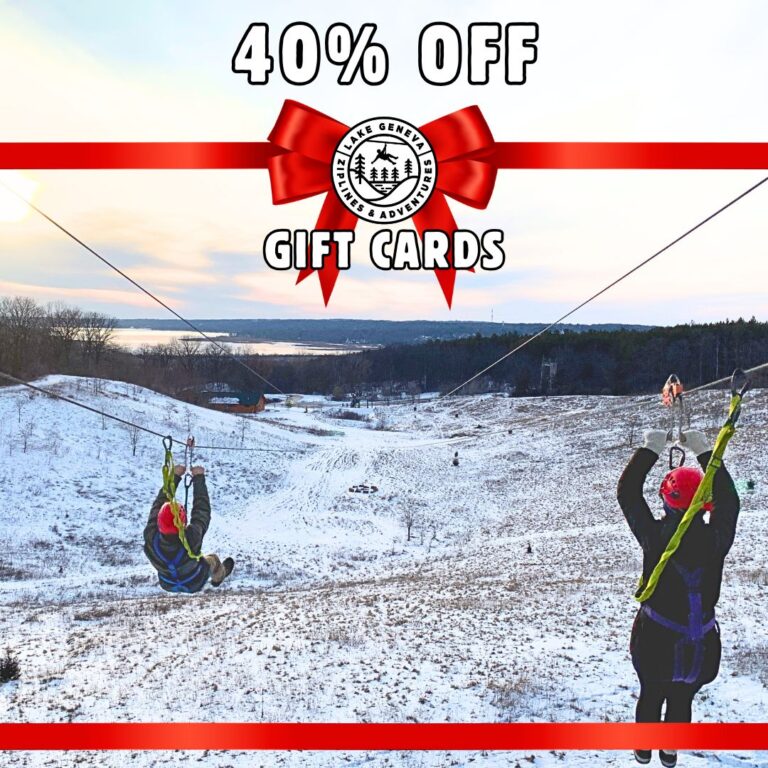 holiday sale gift cards adventure zip line