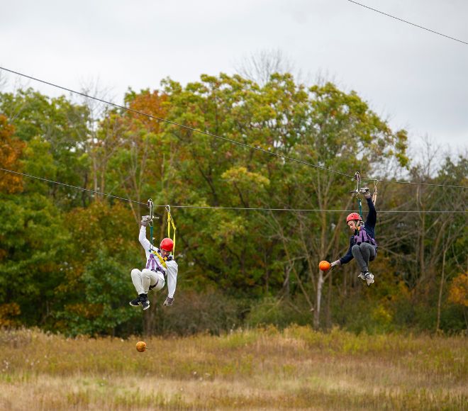 pumpkin drop lake geneva zip line