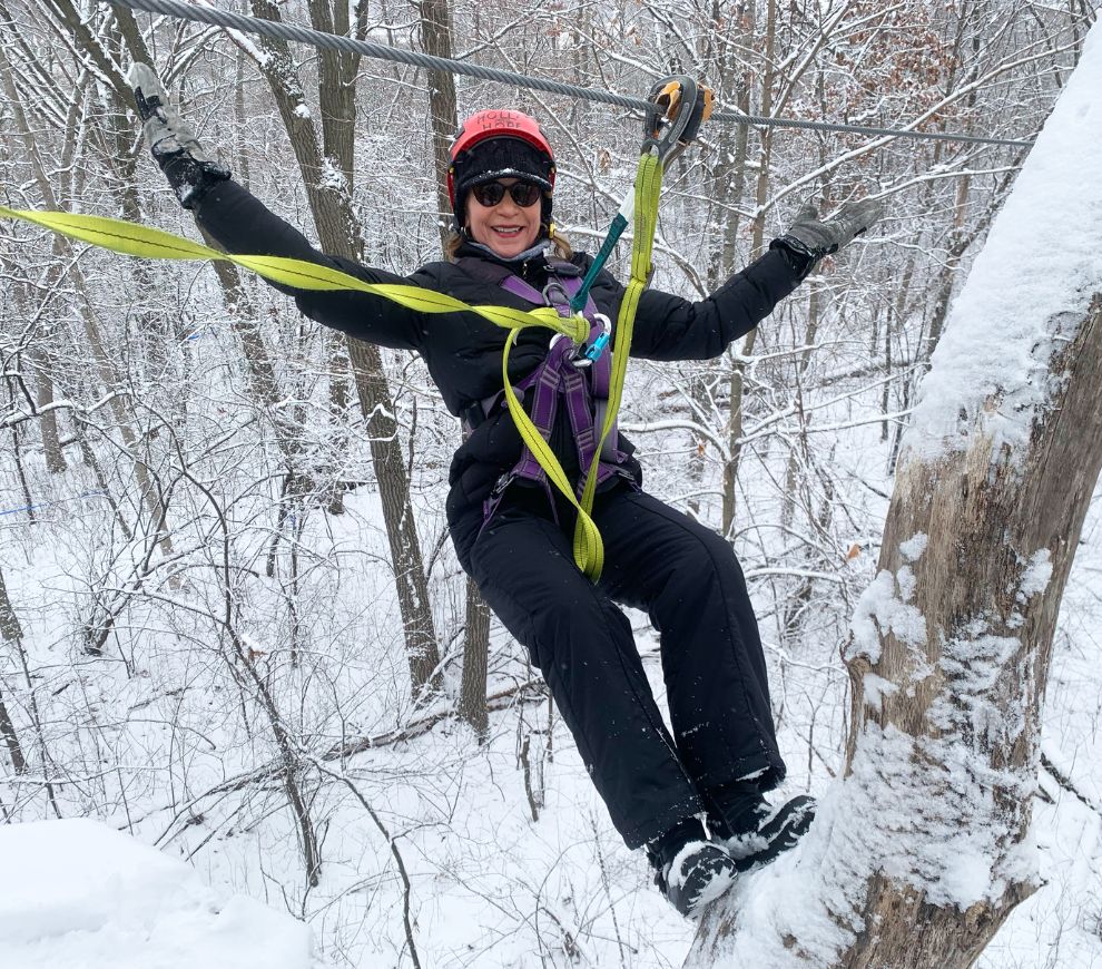 lake geneva zipline winterfest